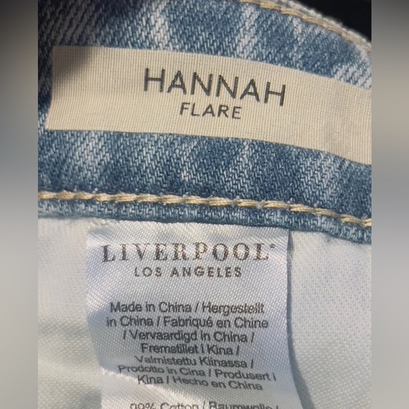 Liverpool Jeans  Hannah High Rise Flare Twist Seam- Frankfurt size 6/28 - Picture 12 of 13